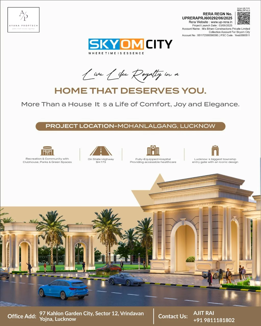 SkyOm City Lucknow Official Brochure with RERA Registration Details