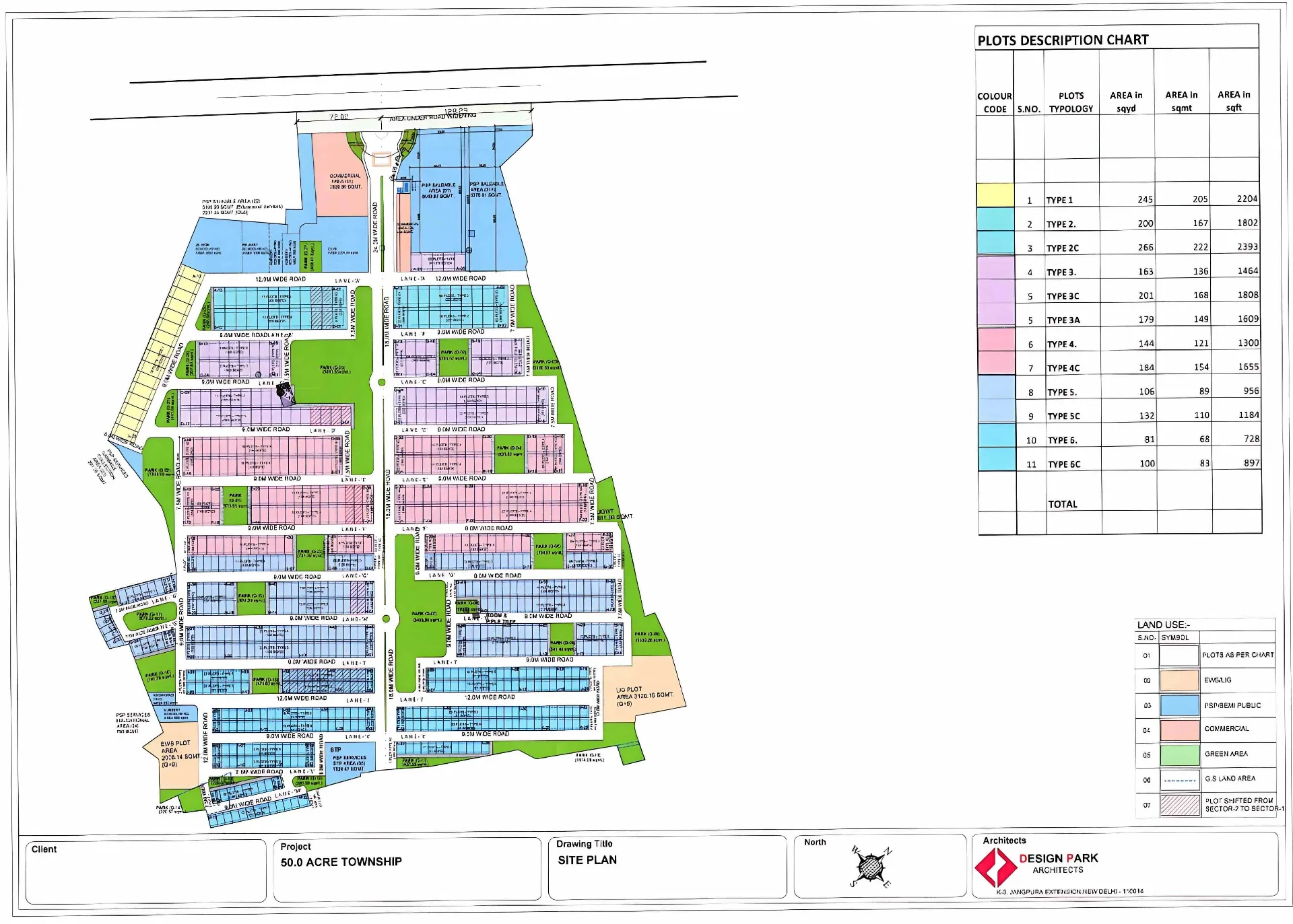 SkyOm City Lucknow Master Site Plan with Plot Layout and Amenities