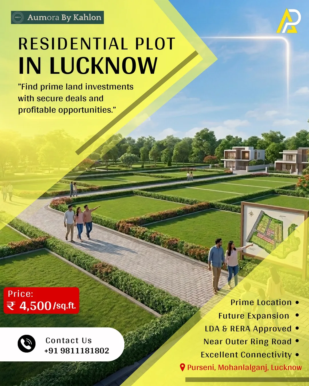 Aumora by Kahlon – Premium Residential Plots in Lucknow