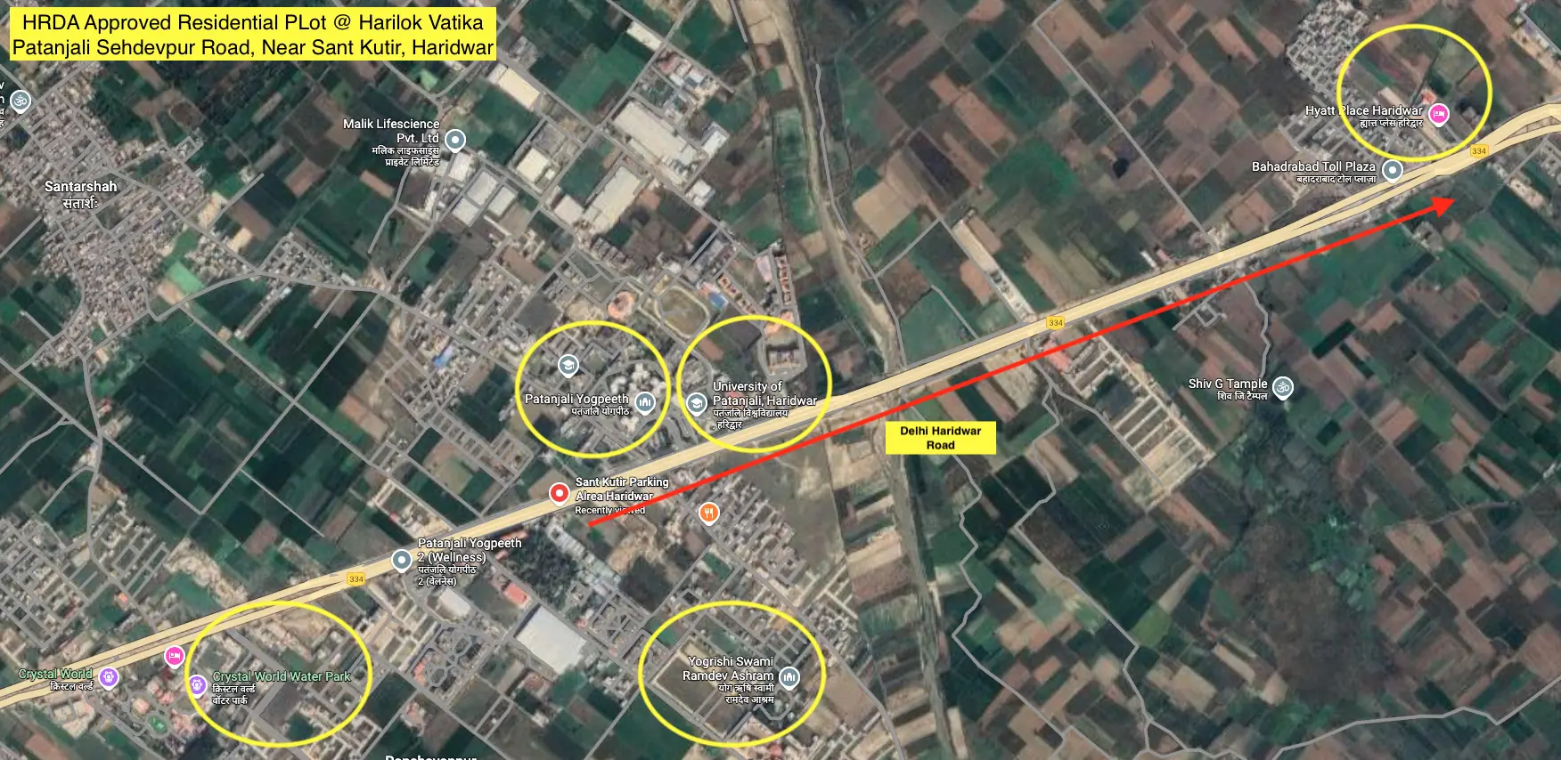 Harilok Vatika Location Map